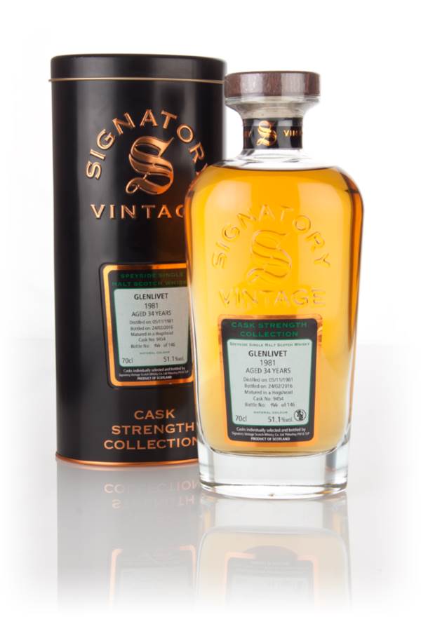 Glenlivet 34 Year Old 1981 (cask 9454) - Cask Strength Collection (Signatory) product image