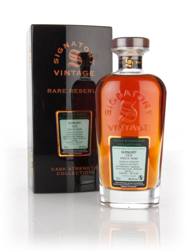 Glenlivet 41 Year Old 1974 (cask 1) - Cask Strength Collection Rare Reserve (Signatory) product image