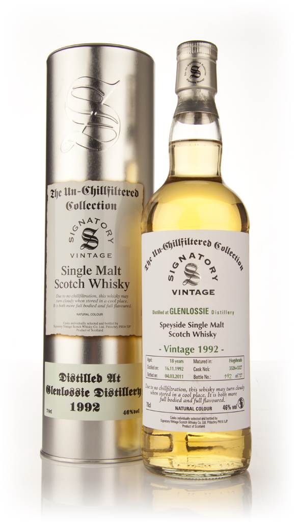 Glenlossie 18 Year Old 1992 - Un-Chillfiltered (Signatory) product image