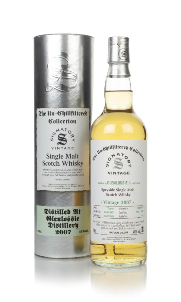 Glenlossie 12 Year Old 2007 (casks 3953 & 3967) - Un-Chillfiltered Collection (Signatory) product image