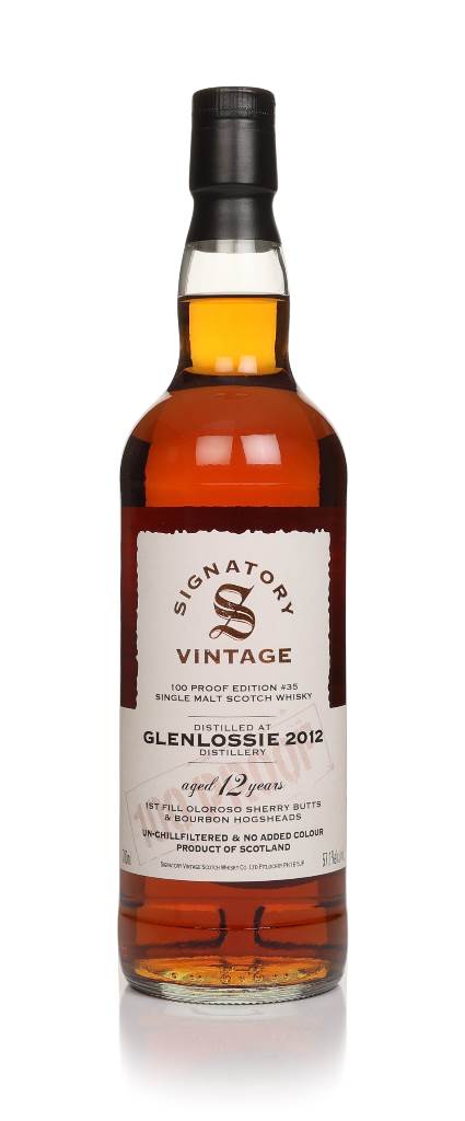 Glenlossie 12 Year Old 2012 - 100 Proof Edition #35 (Signatory) product image