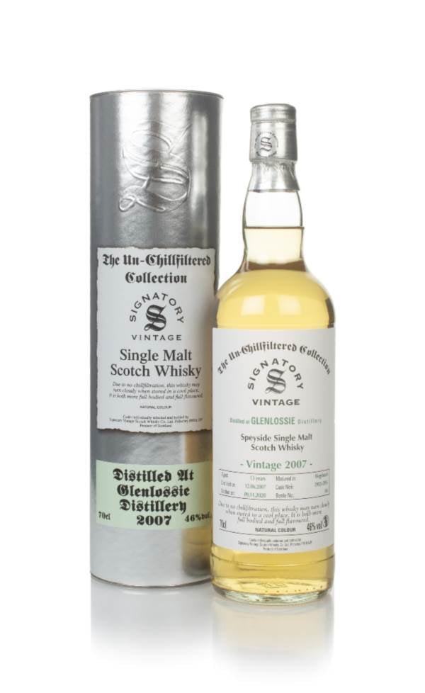 Glenlossie 13 Year Old 2007 (casks 3955 & 3956) - Un-Chillfiltered Collection (Signatory) product image