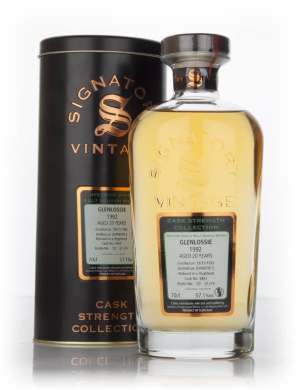 Glenlossie 20 Year Old 1992 (cask 3443) - Cask Strength Collection (Signatory) product image