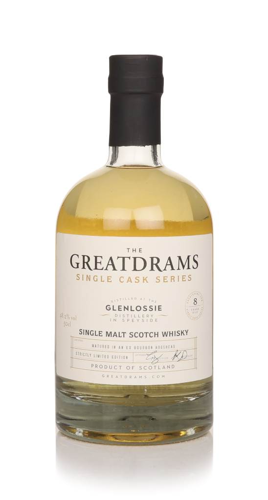 Glenlossie 8 Year Old ex-Bourbon Cask - Rare Cask Series (GreatDrams) product image