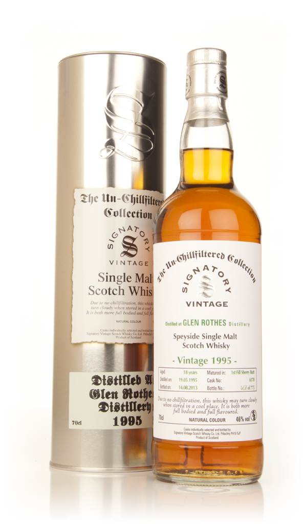 Glenrothes 18 Year Old 1995 (cask 6178) - Un-Chillfiltered Collection (Signatory) product image