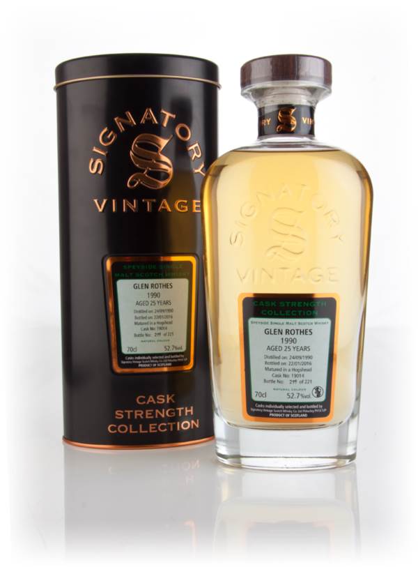 Glenrothes 25 Year Old 1990 (cask 19014) - Cask Strength Collection (Signatory) product image