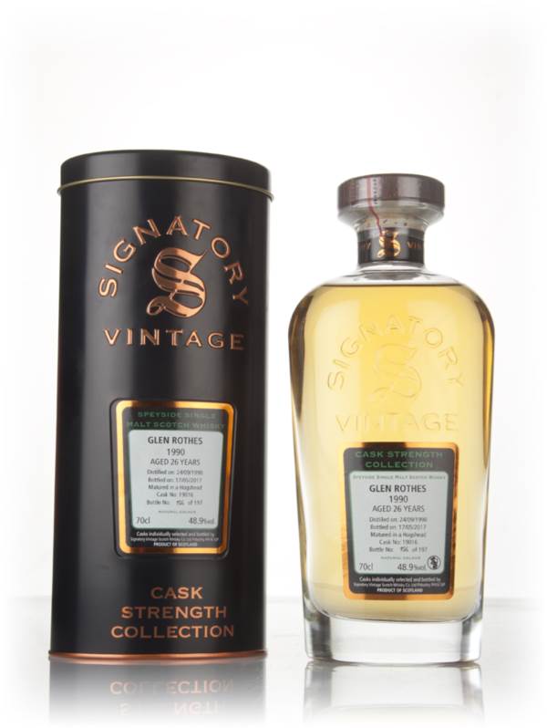 Glenrothes 26 Year Old 1990 (cask 19016) - Cask Strength Collection (Signatory) product image