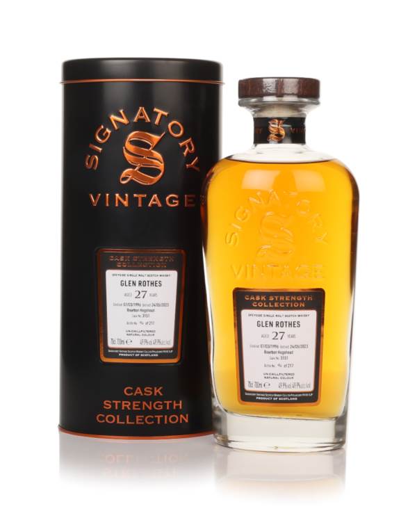 Glenrothes 27 Year Old 1996 (cask 3151) - Cask Strength Collection (Signatory) product image