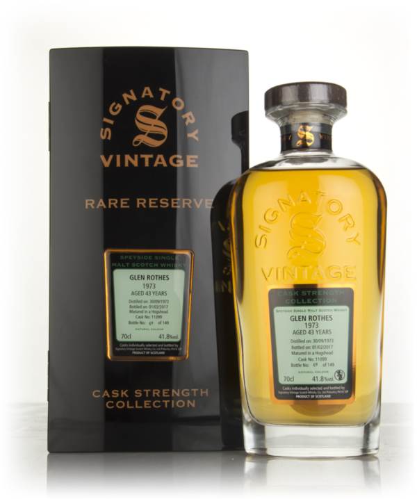 Glenrothes 43 Year Old 1973 (cask 11099) - Cask Strength Collection Rare Reserve (Signatory) product image