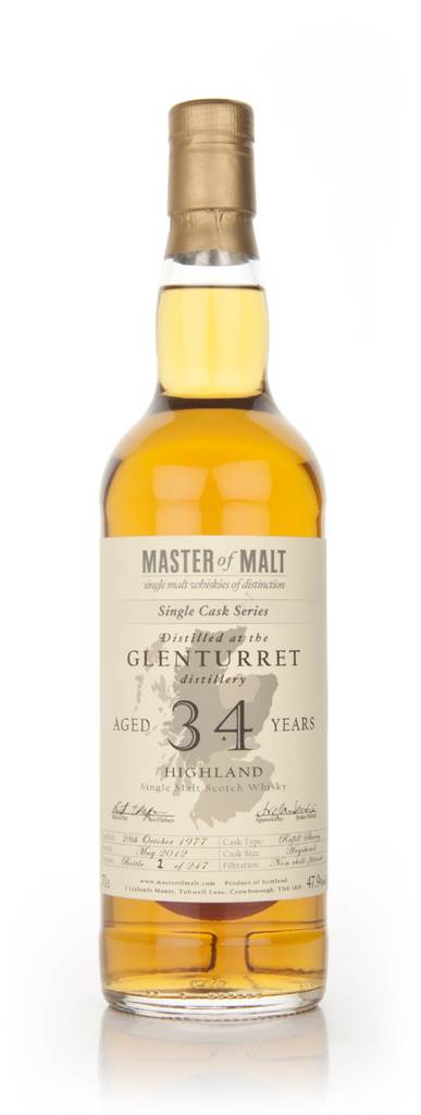 Glenturret 34 Year Old 1977 - Single Cask (Master of Malt) product image