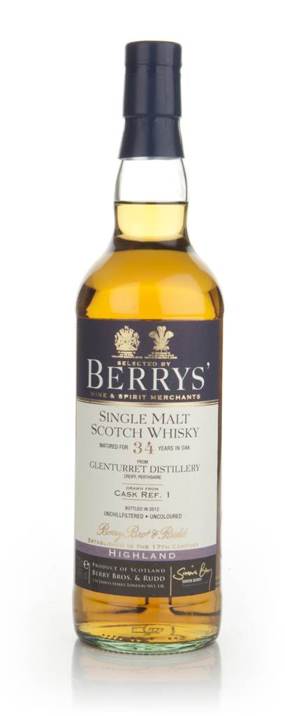 Glenturret 34 Year Old (cask ref. #1) (Berry Bros. & Rudd) product image
