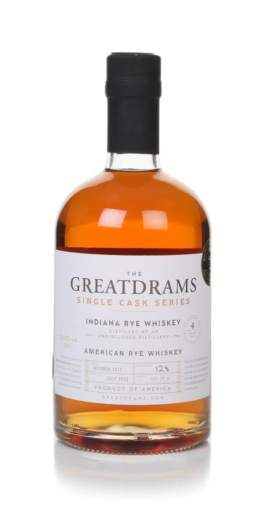 Indiana Rye 4 Year Old 2017 (cask GD-IR-4) - Single Cask Series (GreatDrams) product image