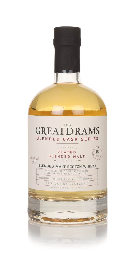 Peated Blended Malt 10 Year Old (cask GD-PBM-24) - Blended Cask Series (GreatDrams) product image