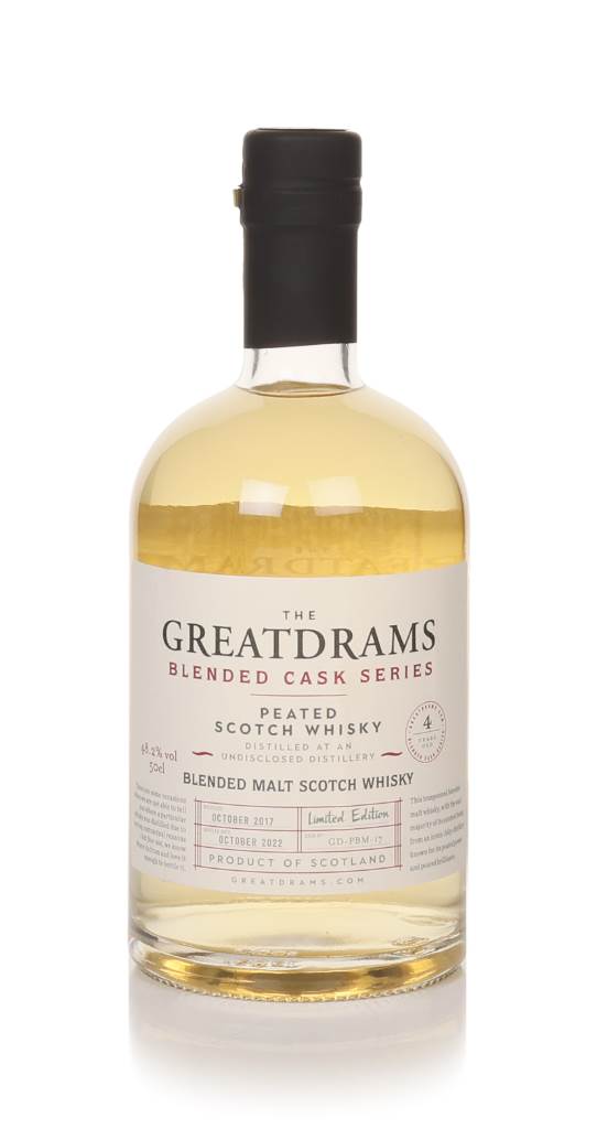 Peated Blended Malt 4 Year Old 2017 (cask GD-PBM-17) - Blended Cask Series (GreatDrams) product image