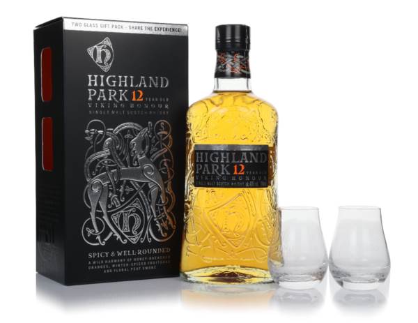 Highland Park 12 Year Old - Viking Honour Glass Gift Set with 2x Peedie Glasses product image