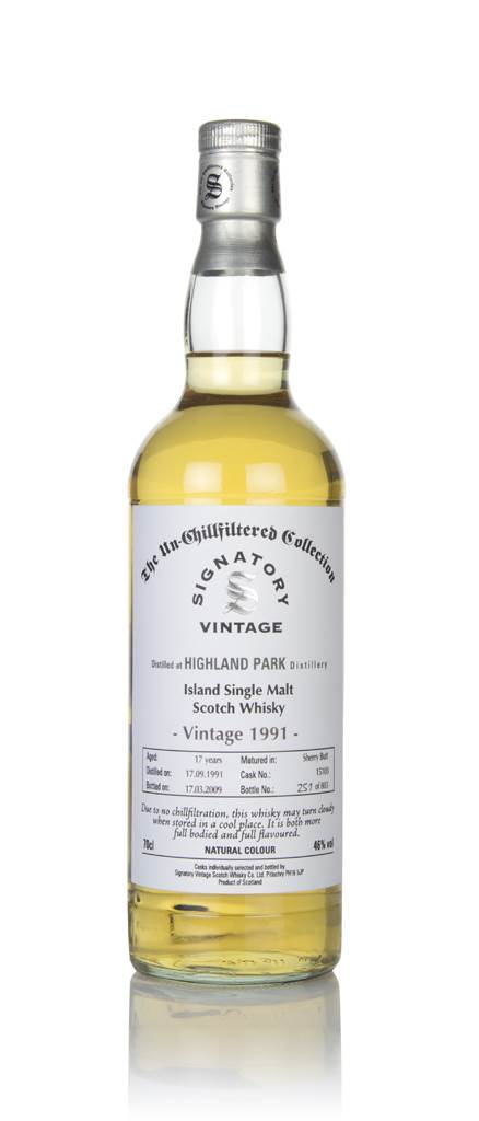 Highland Park 17 Year Old 1991 (cask 15103) - Un-Chillfiltered Collection (Signatory) product image