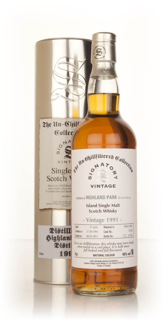 Highland Park 21 Year Old 1991 (cask 15128) - Un-Chillfiltered Collection (Signatory) product image