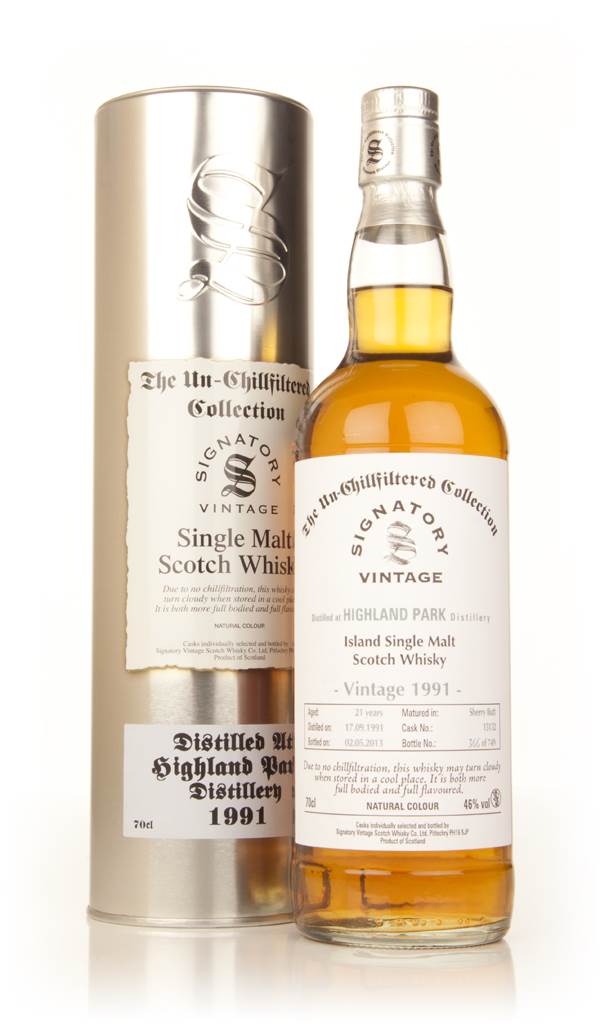 Highland Park 21 Year Old 1991 (cask 15132) - Un-Chillfiltered Collection (Signatory) product image