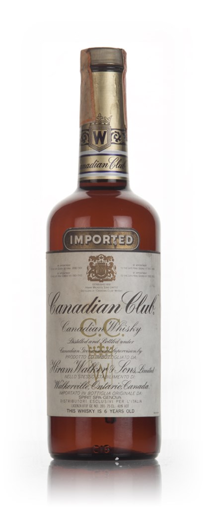 Canadian Club 6 Year Old Whisky (Italian Bottling) - 1980s