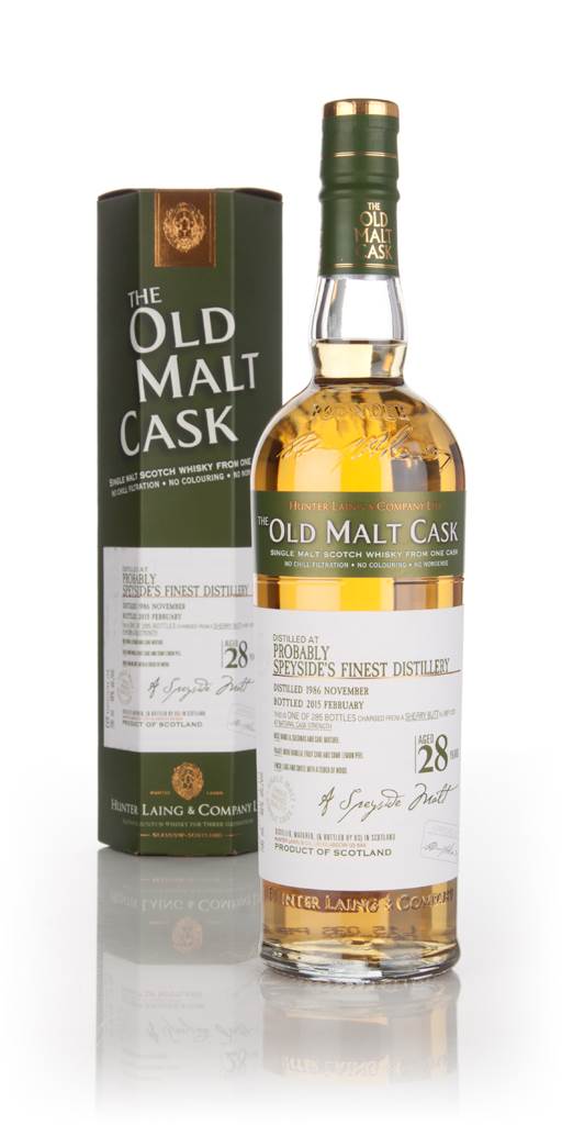 Probably Speyside's Finest Distillery 28 Year Old 1986 (cask 11272) - Old Malt Cask (Hunter Laing) product image
