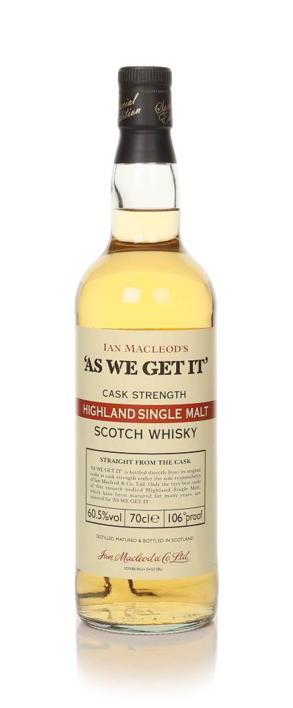 'As We Get It' Highland Single Malt (Ian Macleod) product image