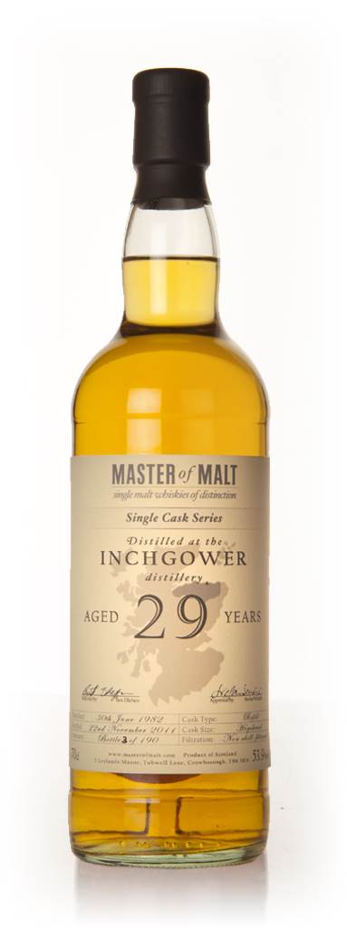 Inchgower 29 Year Old - Single Cask (Master of Malt) product image