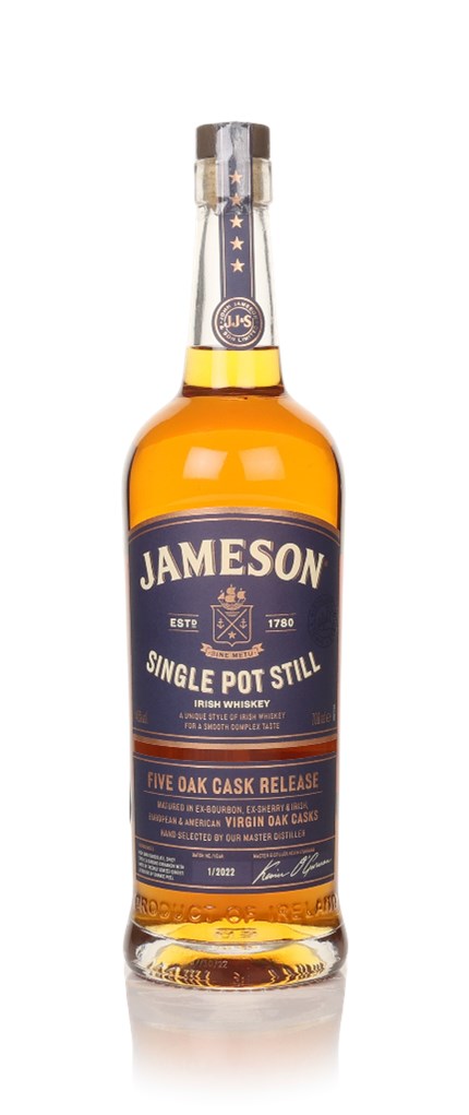 Jameson Single Pot Still - Five Oak Cask Release Whiskey 70cl
