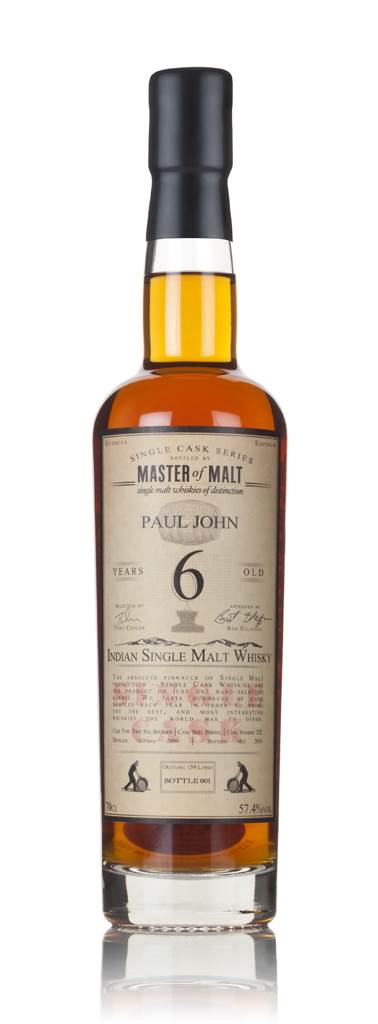 Paul John 6 Year Old 2009 (cask 522) - Single Cask (Master of Malt) product image