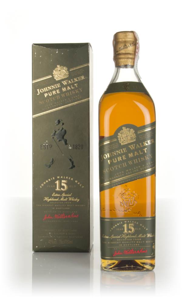 Johnnie Walker Green Label 15 Year Old (Old Bottle) 1990s product image