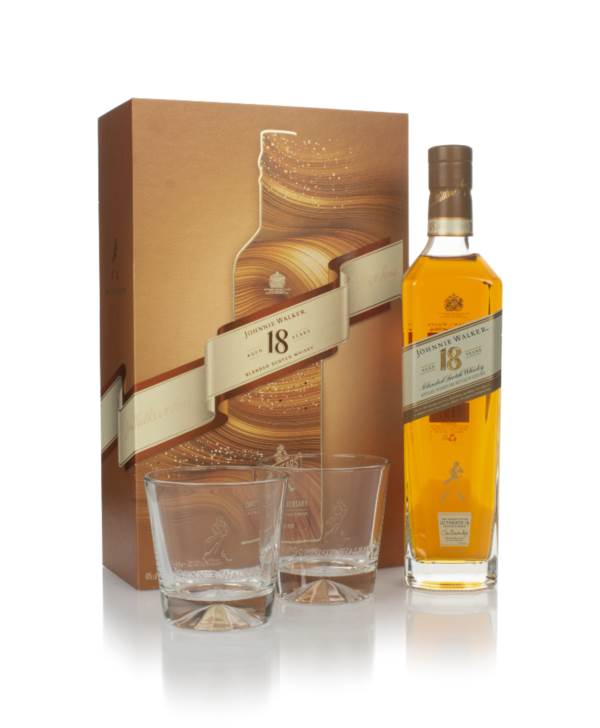 Johnnie Walker 18 Year Old Gift Pack with 2x Glasses product image