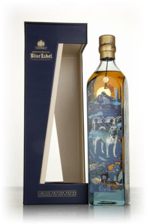 dog johnnie walker whisky label limited edition