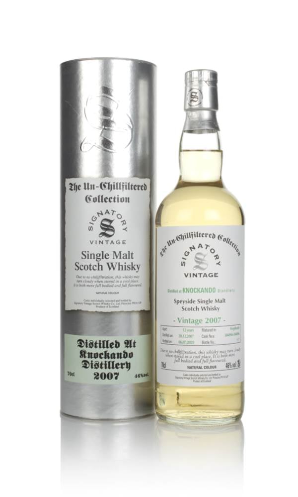 Knockando 12 Year Old 2007 (casks 304094 & 304096) - Un-Chillfiltered Collection (Signatory) product image