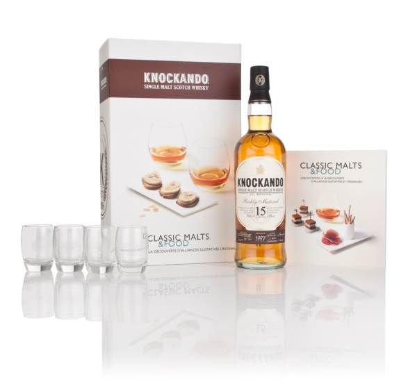 Knockando 15 Year Old 1997 - Classic Malts & Food Gift Set with 4x Glasses product image