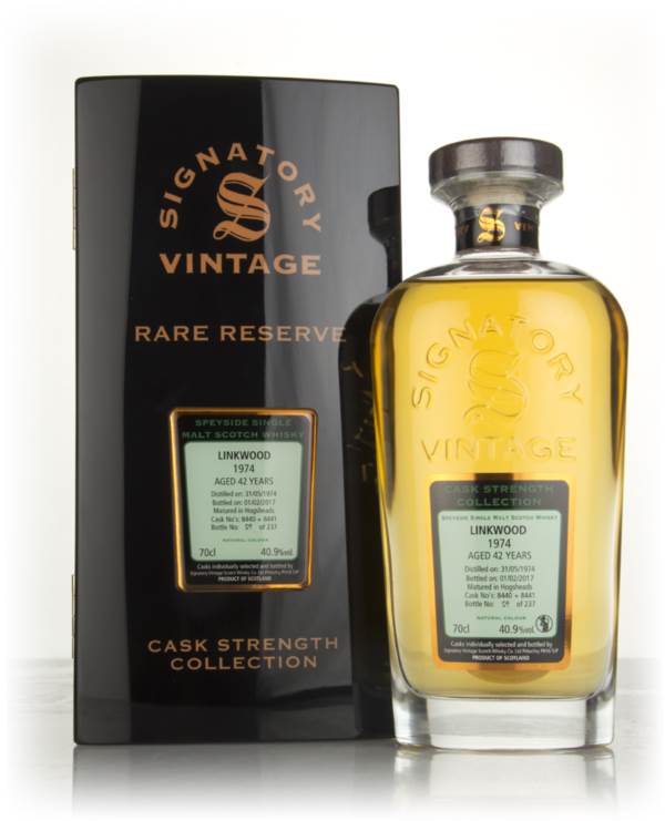 Linkwood 42 Year Old 1974 (casks 8440 & 8441) - Cask Strength Collection Rare Reserve (Signatory) product image
