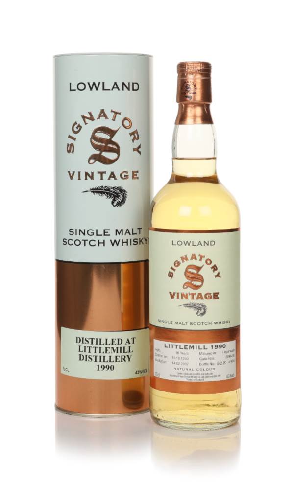 Littlemill 16 Year Old 1990 (casks 2994+95) - Signatory Vintage product image