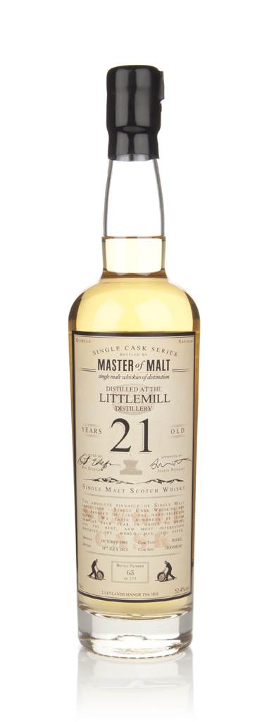 Littlemill 21 Year Old 1991 - Single Cask (Master of Malt) product image