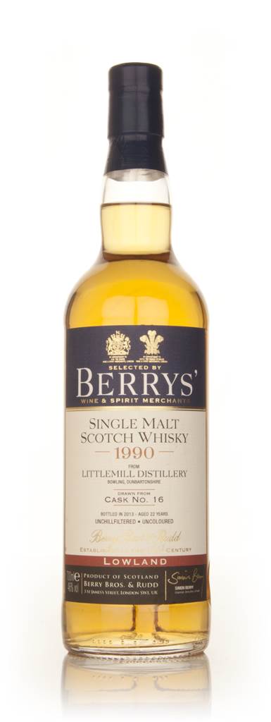 Littlemill 22 Year Old 1990 (cask 16) (Berry Bros. & Rudd) product image