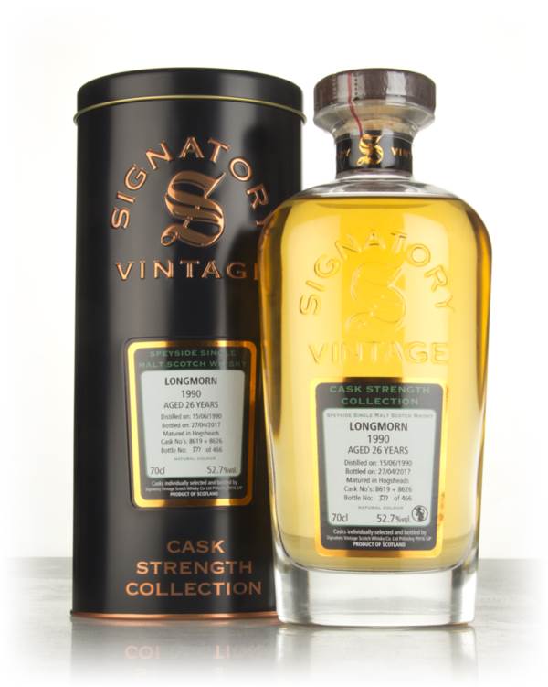 Longmorn 26 Year Old 1990 (casks 8619 & 8626) - Cask Strength Collection (Signatory) product image
