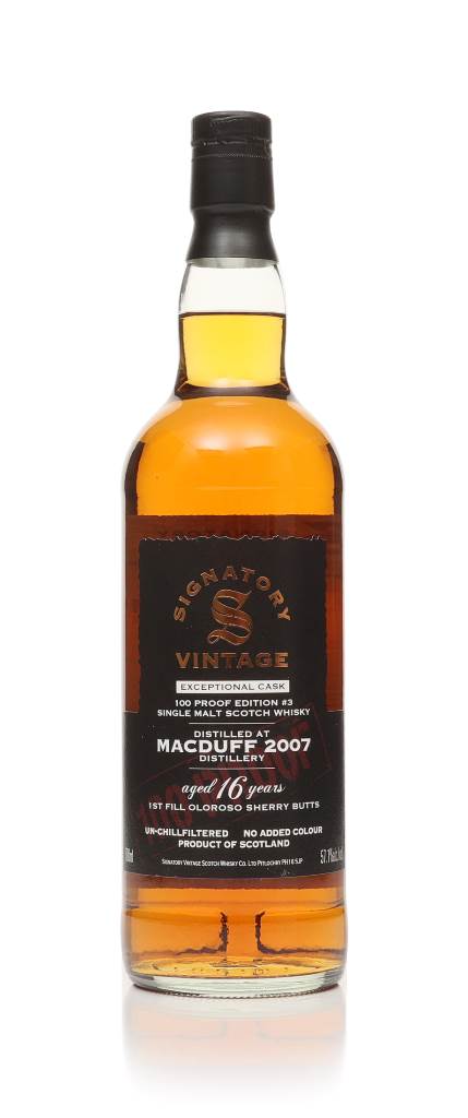 Macduff 16 Year Old 2007 Exceptional Cask - 100 Proof Edition #3 (Signatory) product image