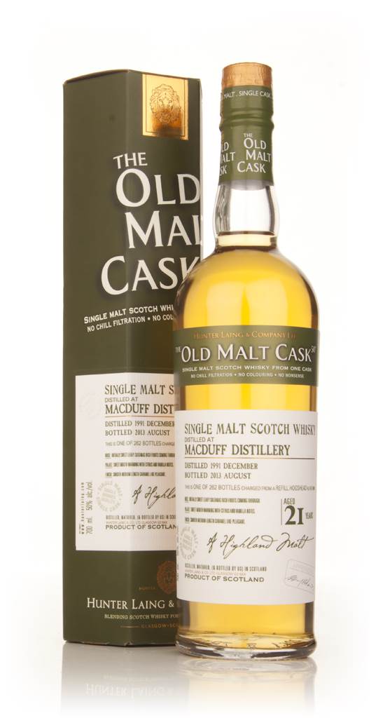 Macduff 21 Year Old 1991 (9909) - Old Malt Cask (Hunter Laing)  product image