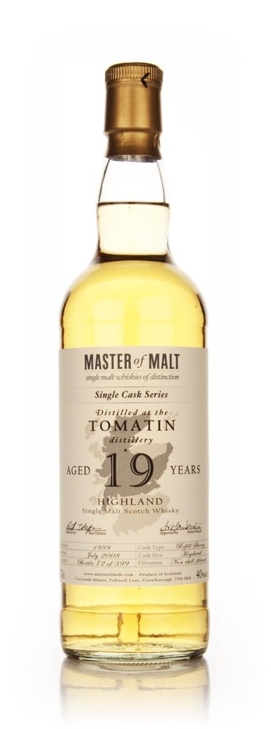 Tomatin 19 Year Old - Single Cask (Master of Malt)