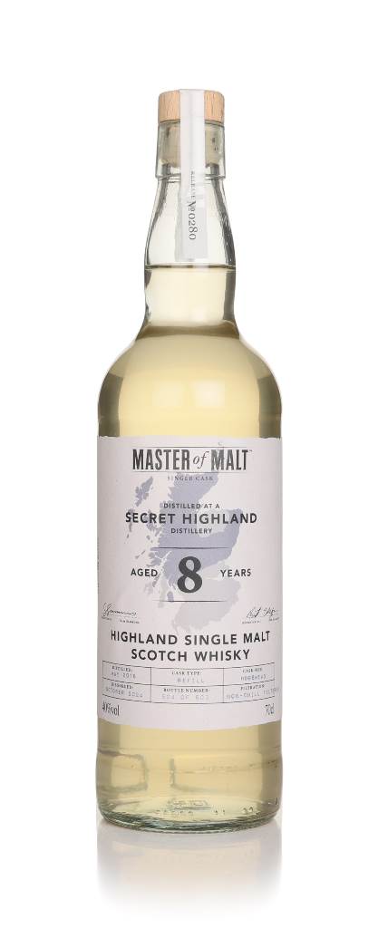 A Secret Highland Distillery 8 Year Old 2016 Single Cask (Master of Malt) product image
