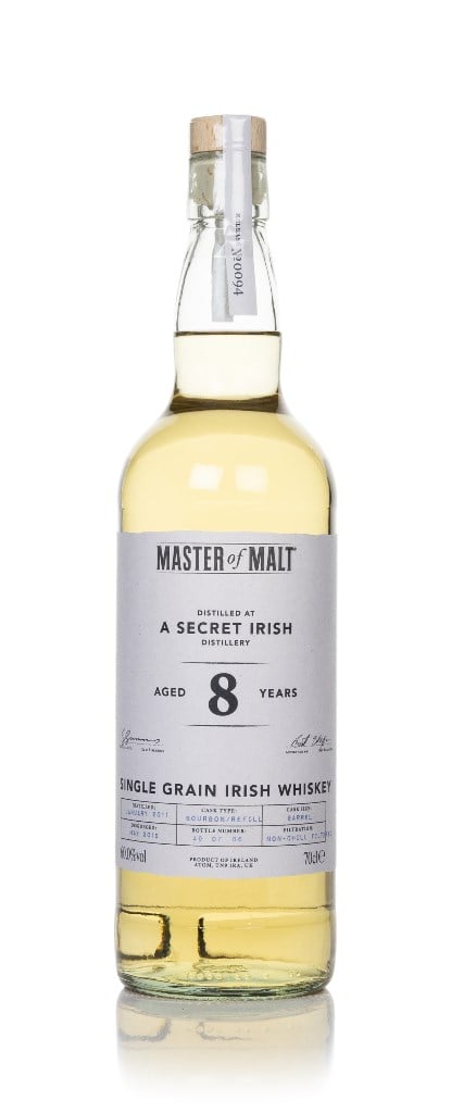 Secret Irish Distillery 8 Year Old 2011 (Master of Malt)