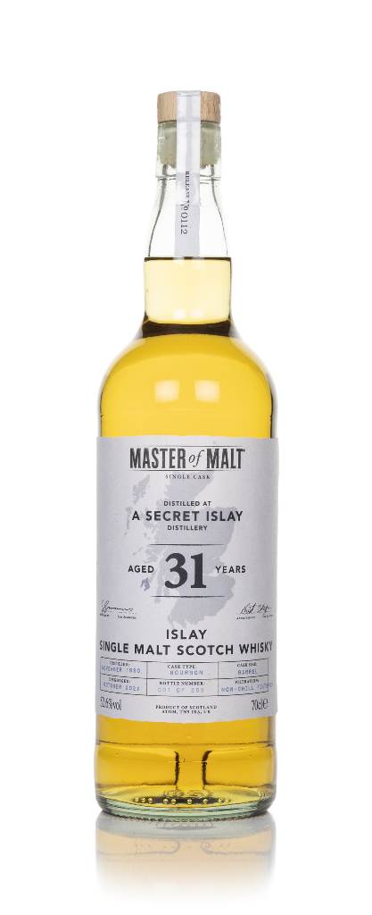Secret Islay Distillery 31 Year Old 1990 Single Cask (Master of Malt) (52.6%) product image