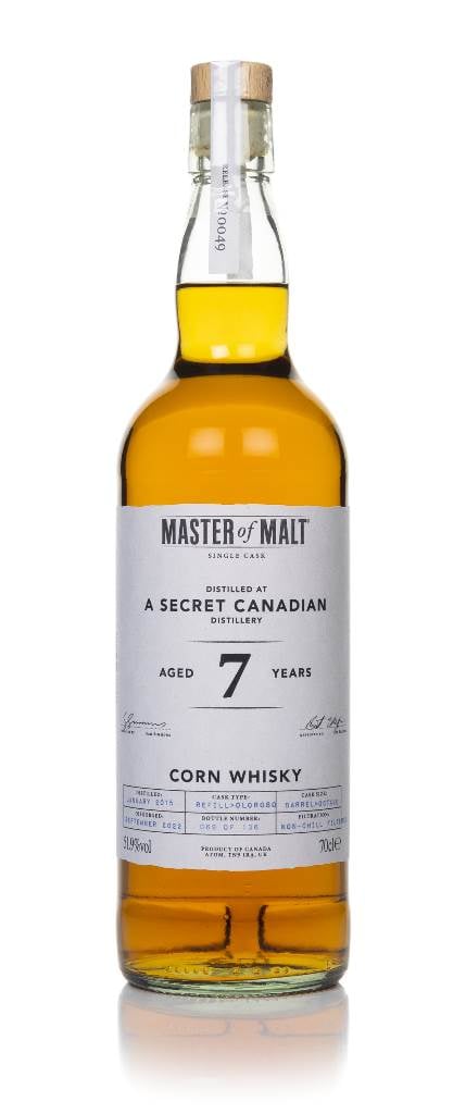Secret Canadian Distillery 7 Year Old 2015 Single Cask (Master of Malt) product image