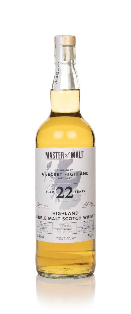 Secret Highland Distillery 22 Year Old 1996 (Master of Malt) product image