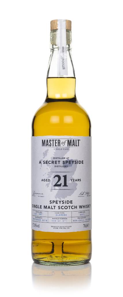 Secret Speyside Distillery 21 Year Old Single Cask (Master of Malt) product image