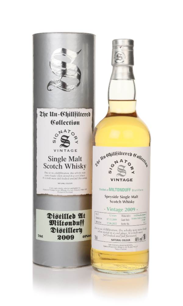 Miltonduff 12 Year Old 2009 (cask 701804, 701805,701806 & 701807) - Un-Chillfiltered Collection (Signatory) product image