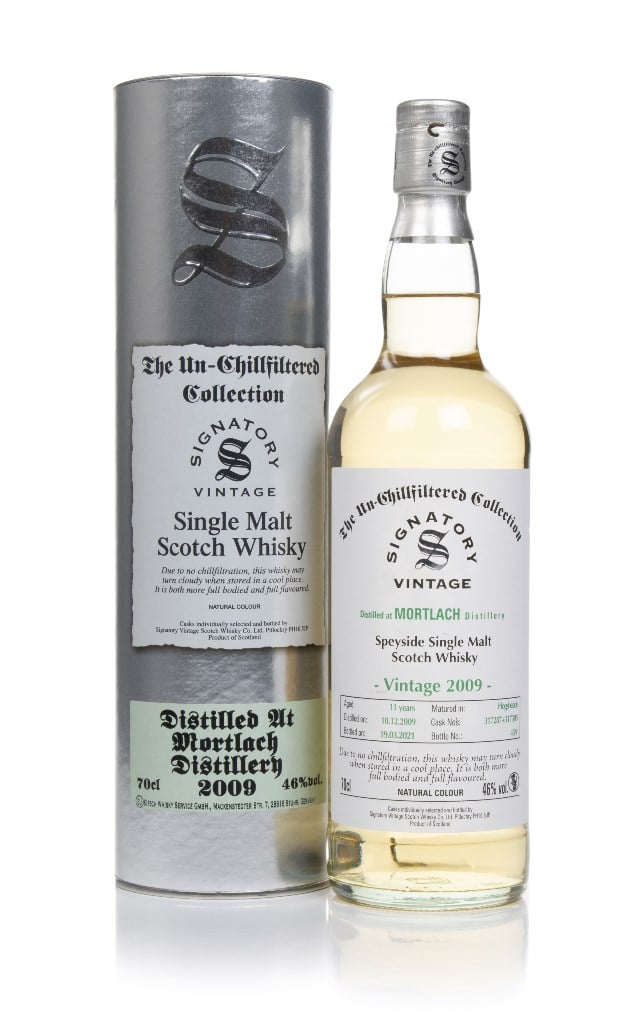 Mortlach 11 Year Old 2009 (casks 317287 & 317305) - Un-Chillfiltered Collection (Signatory)