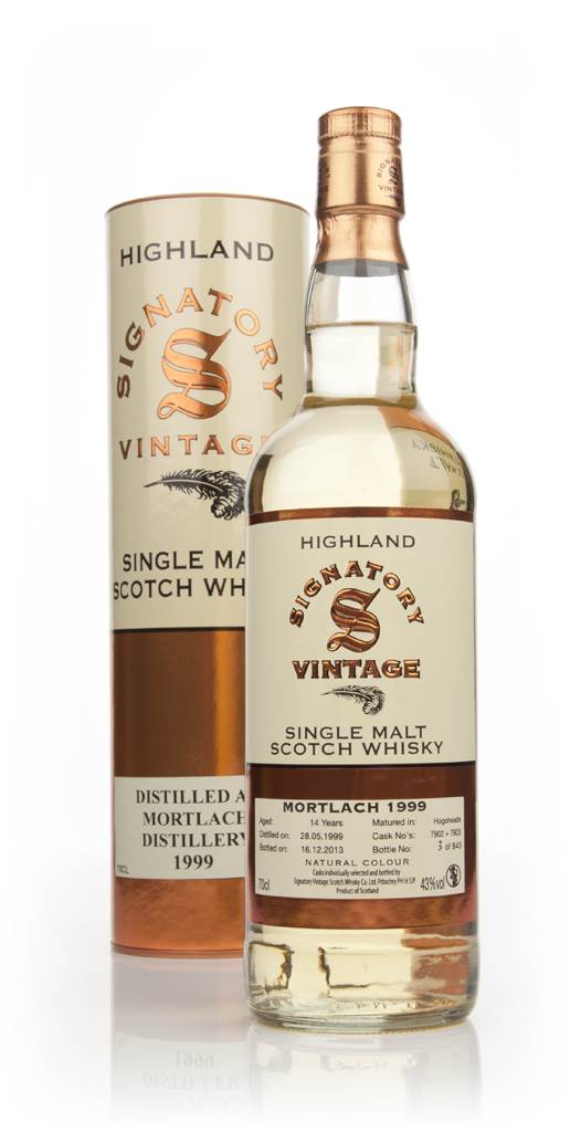 Mortlach 14 Year Old 1999 (casks 7902+7903) (Signatory) product image